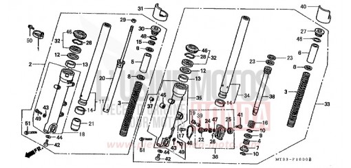 FRONT FORK ST1100N de 1992